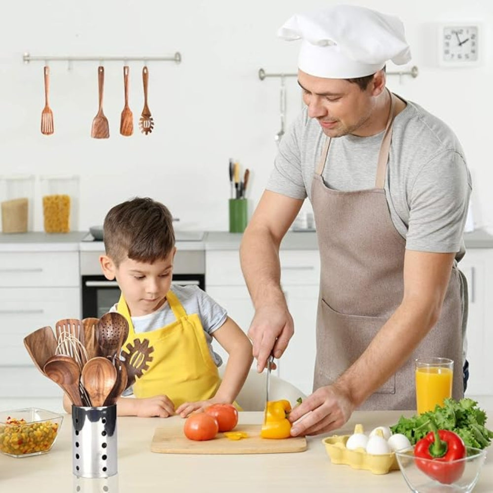 Drewniane Przybory Kuchenne | Zestaw 7 szt.